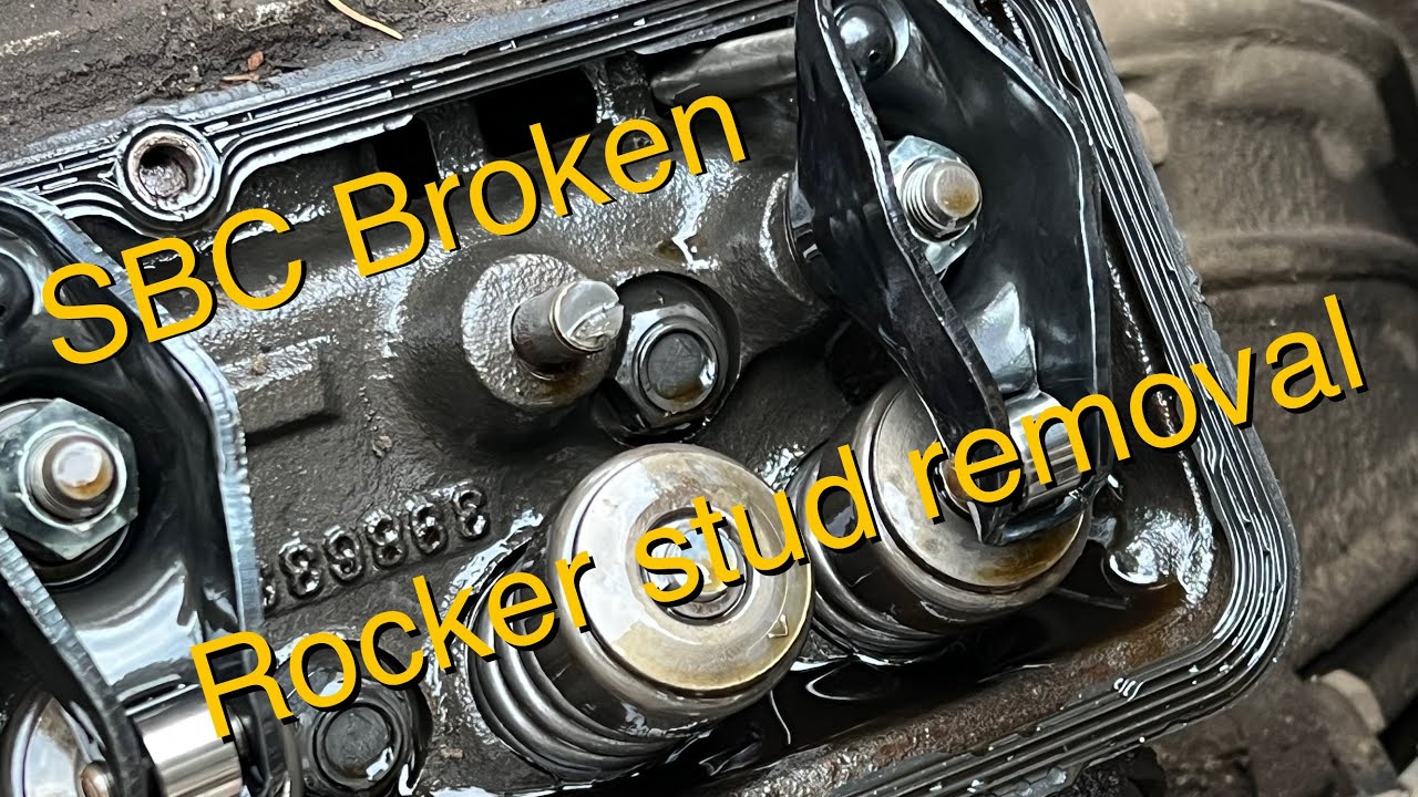 SBC sheared pressed rocker stud replacement