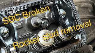 SBC sheared pressed rocker stud replacement