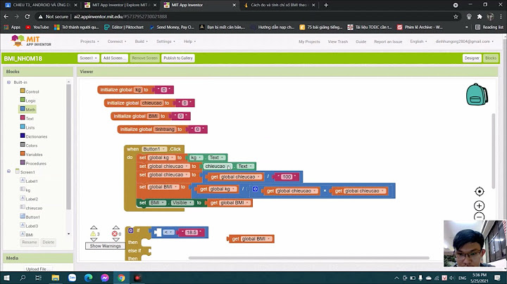 Hướng dẫn sử dụng app inventor 2 năm 2024