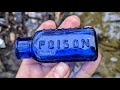 Poison in the Creek?! I Found My FIRST Antique Poison Bottle While Treasure Hunting Urban Waterway!