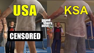 6 أشياء +18 تم تغييرها في النسخ العربية من GTA V 🔞😨!