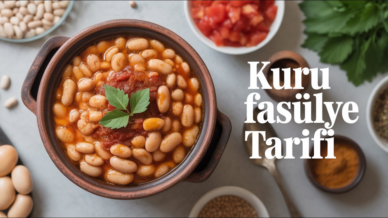 Kuru Fasülye, Pilav, Sarımsaklı Cacık Tarifi YouTube