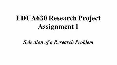 EDUA630 Research Project Assignment 1