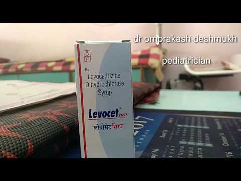 What is the use of levocet (levocetirizine) syrup?