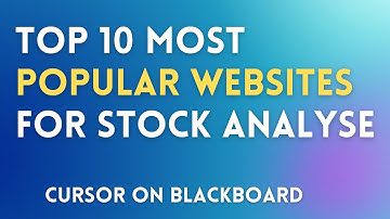 Top 10 most POPULAR WEBSITES for stock analysis for Beginners| share market | COB