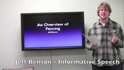 Informative Speech - COMS 101