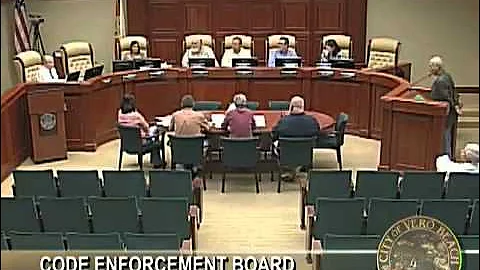 CITY OF VERO BEACH CODE ENFORCEMENT  BOARD MEETING 11/13/201