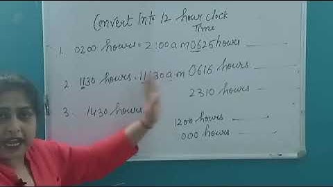 Conversion Of Time | Convert Into 12 Hour Clock Time |@TutorJyotiKapoorOnlinestudy