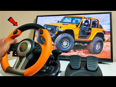 PXN V3 Pro Gaming Steering Wheel For PC,PS3,PS4 Unboxing & Testing - Chatpat toy tv