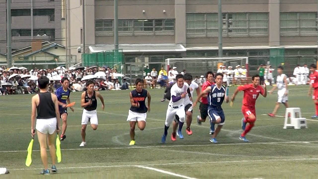 17 東福岡高校 体育祭 部活対抗リレー ガチ組 Youtube
