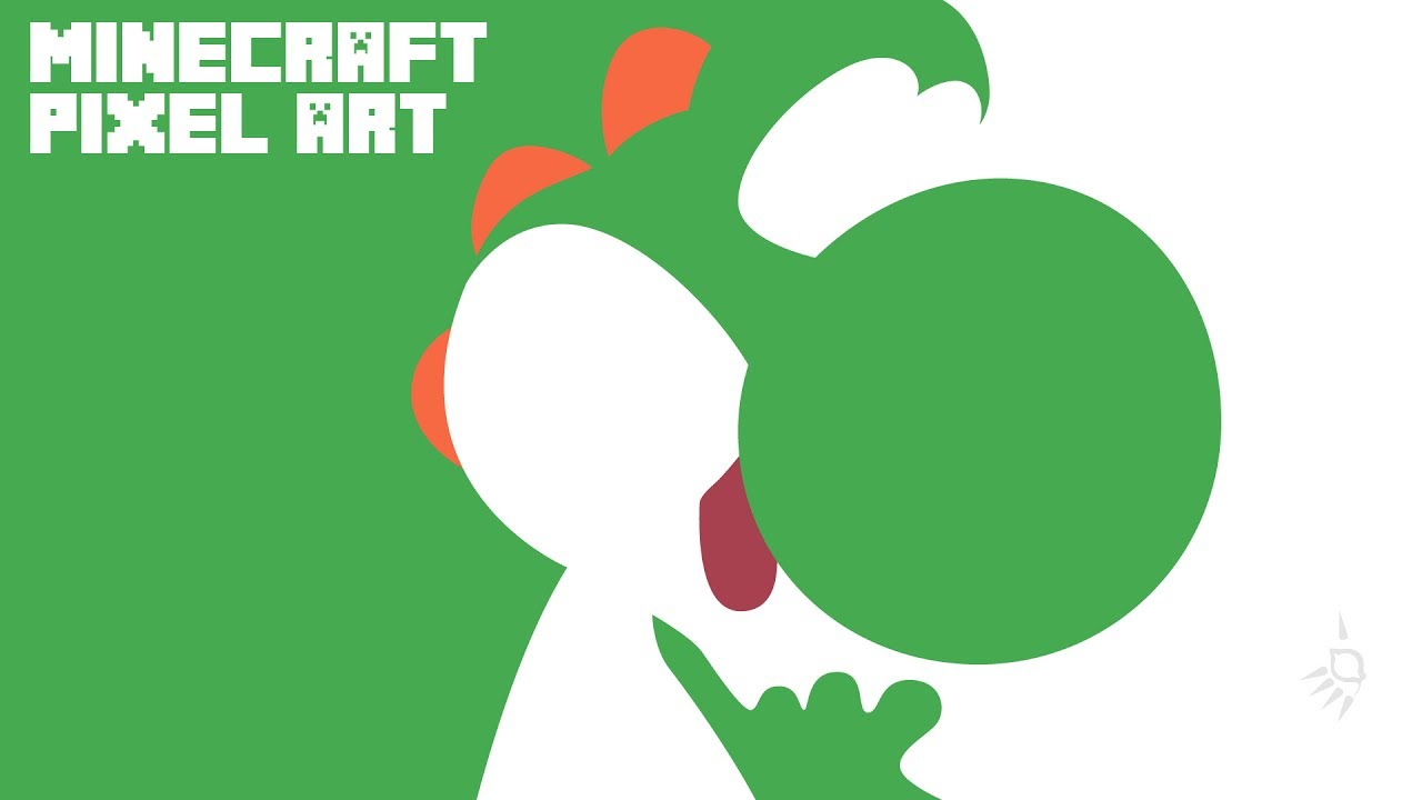 Yoshi pixel art minecraft - YouTube