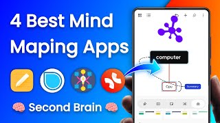 4 Best Apps | How to Create Mind Maps on Android Full Tutorial Step by step Hindi | 🧠 Second Brain 🧠