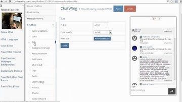 video streaming website Chatwing Embed group chat IFrame HTML Javascipt
