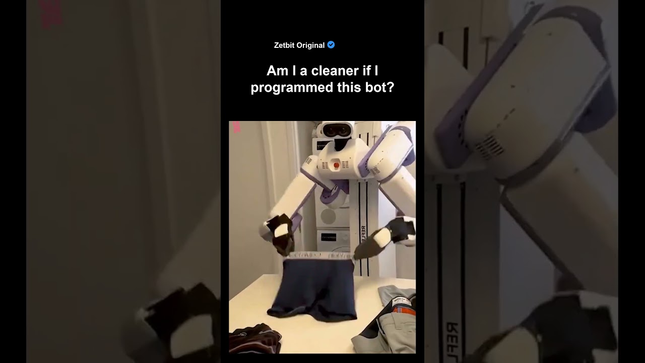 Am I a cleaner if I programmed this bot? #softwaredeveloper #programmerlife #coderlife