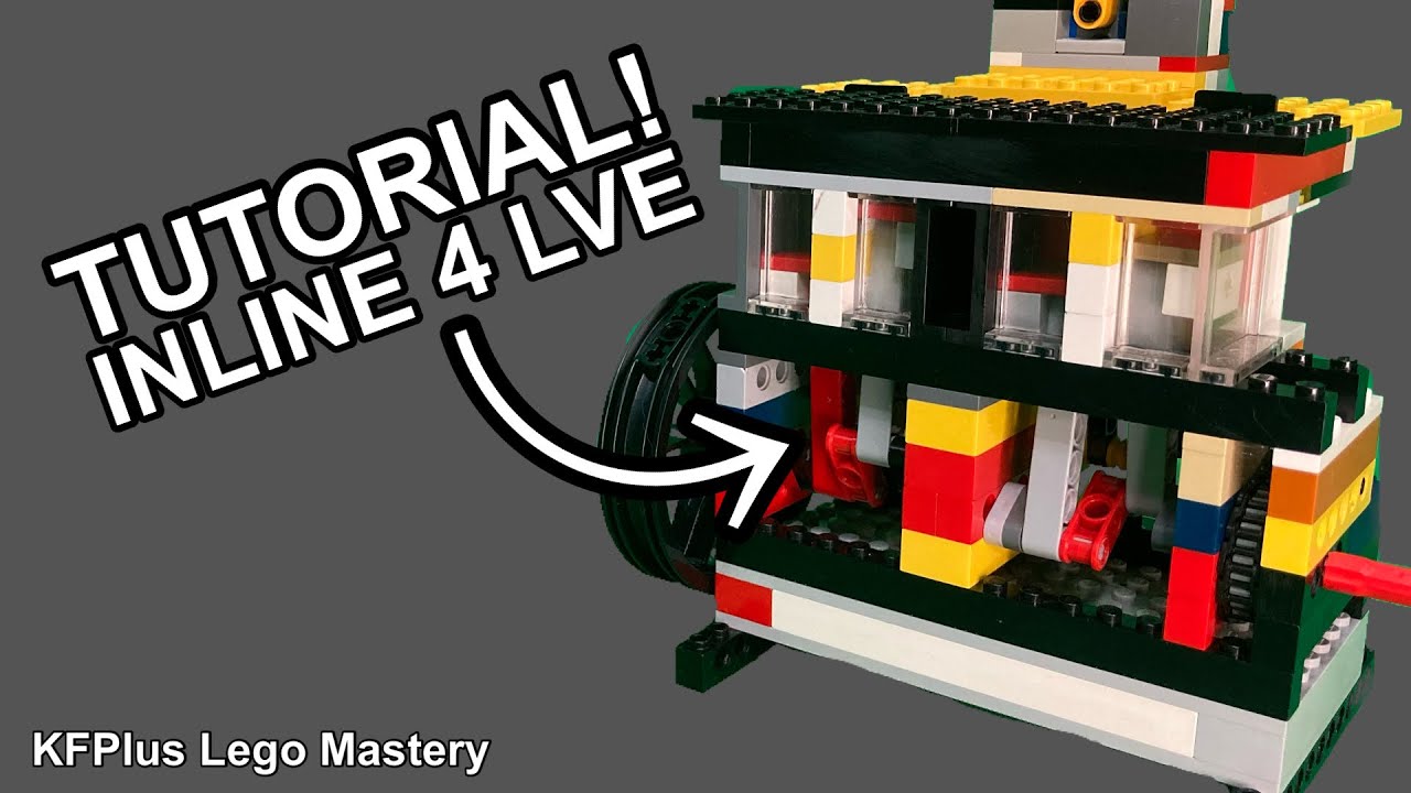 Inline 4 Lego Vacuum Engine Tutorial! 