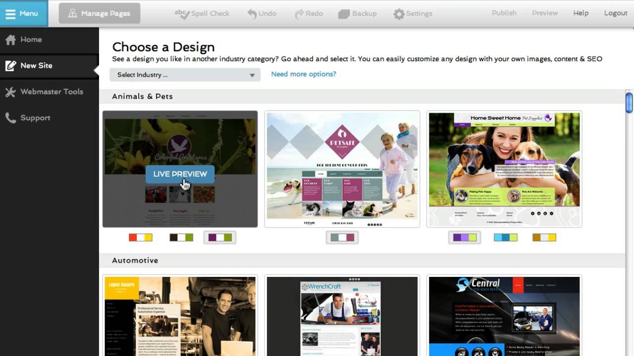 Website Builder - YouTube