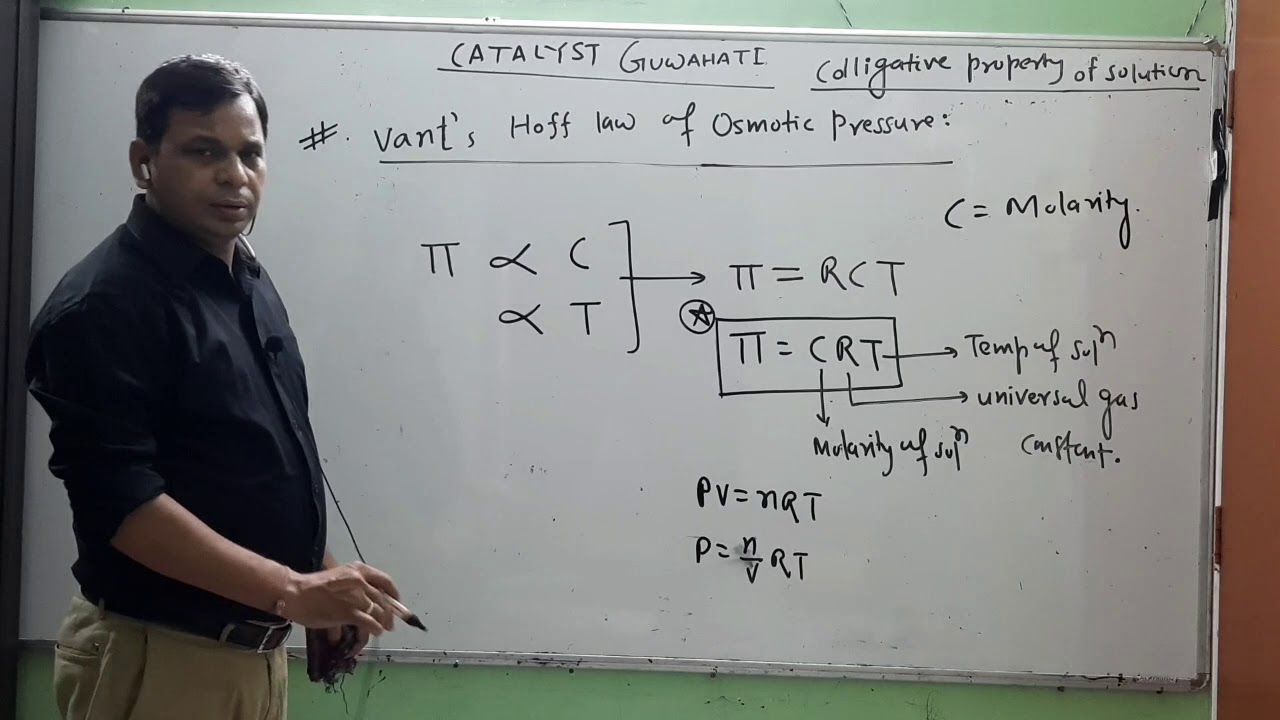 Colligative properties of solution LECTURE 9 - YouTube