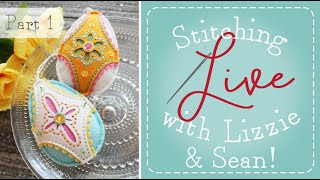 Stitching Live With Lizzie & Sean: Filigree Egg Details Die