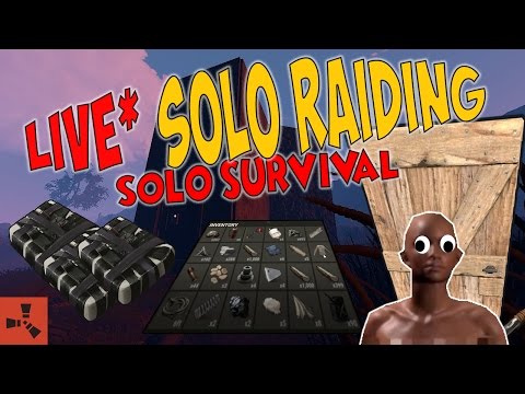 WATERPIPE RAIDING!! Rust SOLO Survival Livestream - WATERPIPE RAIDING!! Rust SOLO Survival Livestream