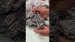 6pcs Luxury Glass Cup with Steel Spoon Straw Set | Stylish Juice & Coffee Glass Set | Sufra Home