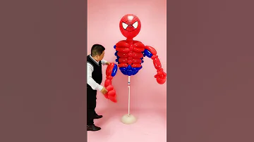 You can make Spiderman with 🎈 Balloons #shorts