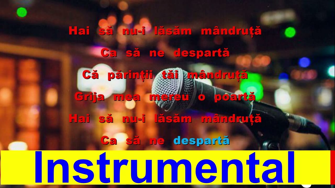 NELUTĂ BUCUR   Mândro când ne întâlnim Karaoke Universal Ro