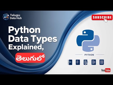 Python Data Types Telugu | Comprehensive Guide for Beginners | Telugu Data Hub #pythonintelugu