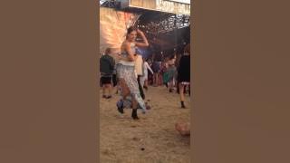 Amazing girl in festival