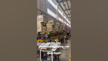SHENGLONG Automatic Stamping Line which has been using over 10 years. #pressmachine #punchingmachine