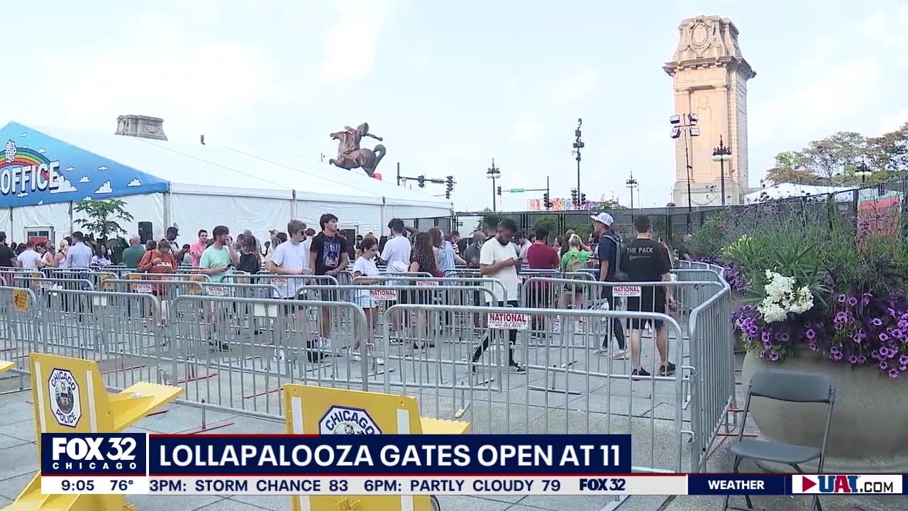 Lollapalooza is open in Chicago: The scene from the gates