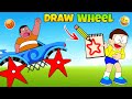 Nobita play draw wheel challenge with gian  in roblox  funny game 