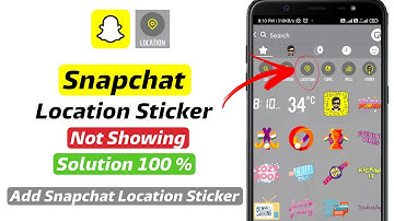 Location option not showing in Snapchat | Snapchat Location Sticker not showing | Snapchat Location