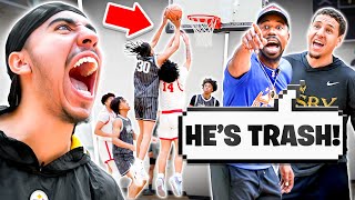 THESE COACHES WERE TALKING TRASH TO MY AAU TEAM & WE EMBARRASSED THEM!