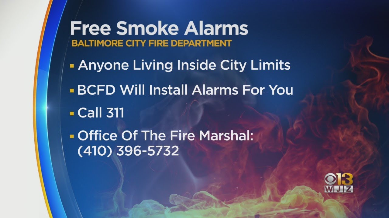 Baltimore Officials, Fire Department Holds Smoke Alarm Sweep Following Fire That Killed 3