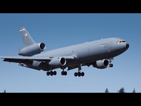 (4K) HEAVY ACTION Military Arrivals | Girls Fly Too 2023 | Abbotsford Airport