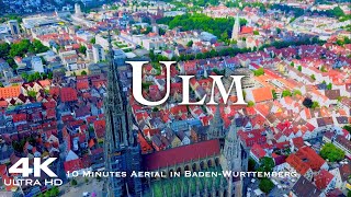 ULM 2023 🇩🇪 Drone Aerial 4K🔥 World's Tallest Steeple Drohne Baden-Württemberg Germany Deutschland