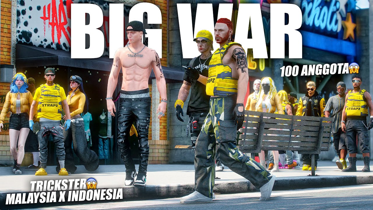 KETUA TRICKSTER KEI TURUN MEMBANTU MELINDUNGI TRICKSTER MALAYSIA DI PERANG BESAR !!! GTA 5 ROLEPLAY