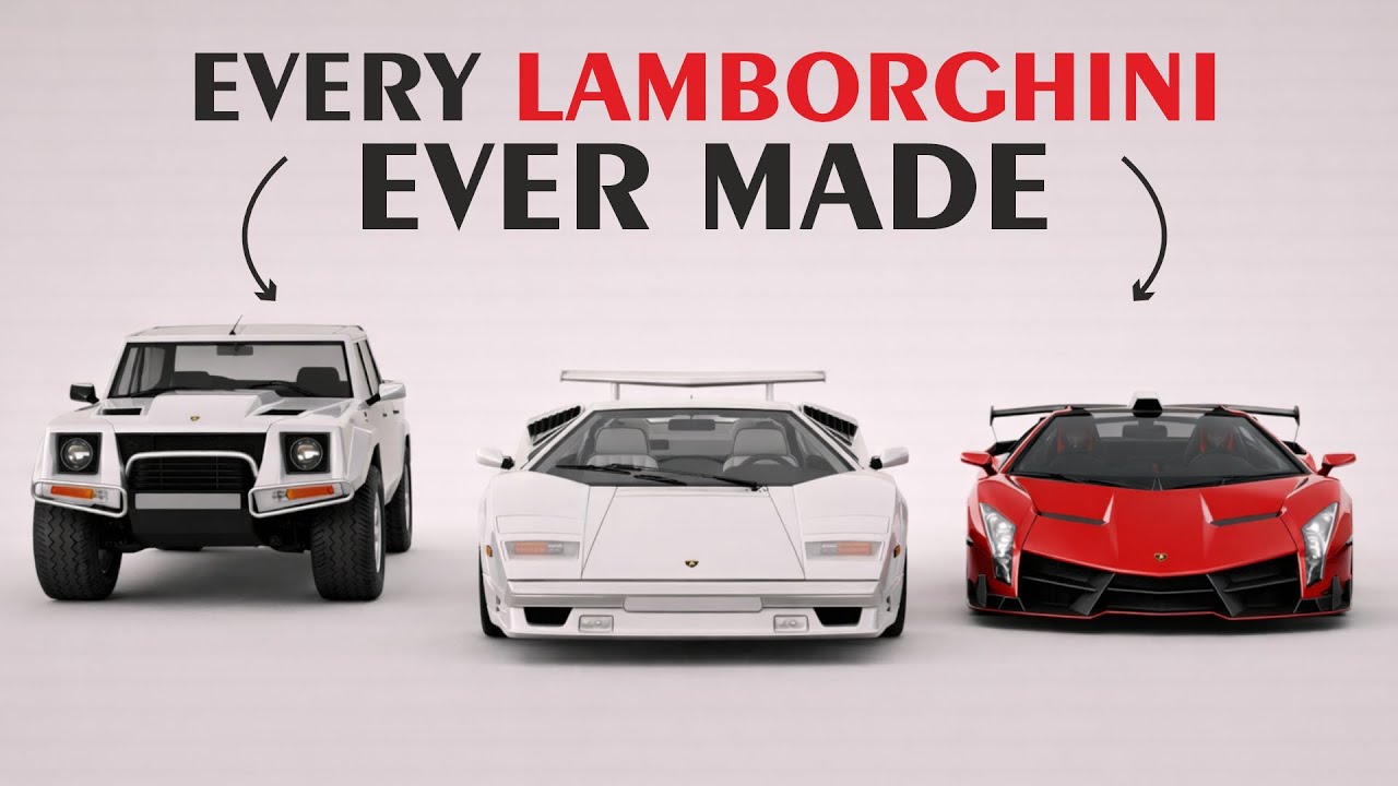 Every LAMBORGHINI Model Ever Made Explained 