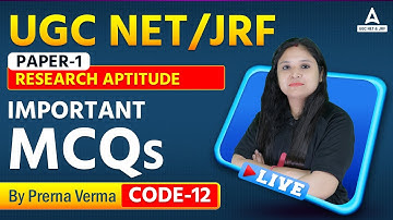 UGC NET / JRF | Reasearch Aptitude | Important MCQs | By Prerna Verma