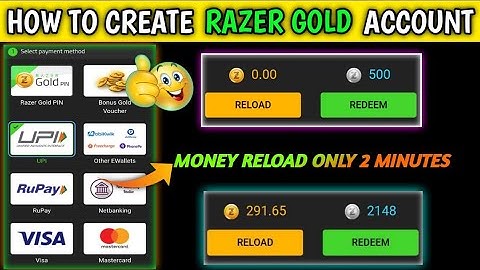How To Create Razer Gold Account 😍 | Razer Gold Account Me Money Reload Kaise Kare 2024
