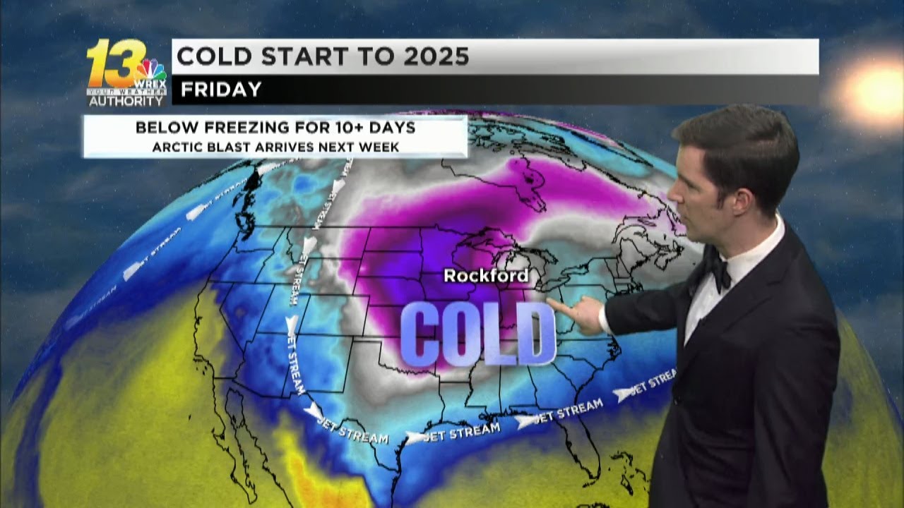 Cold air settles in to start the new year - YouTube