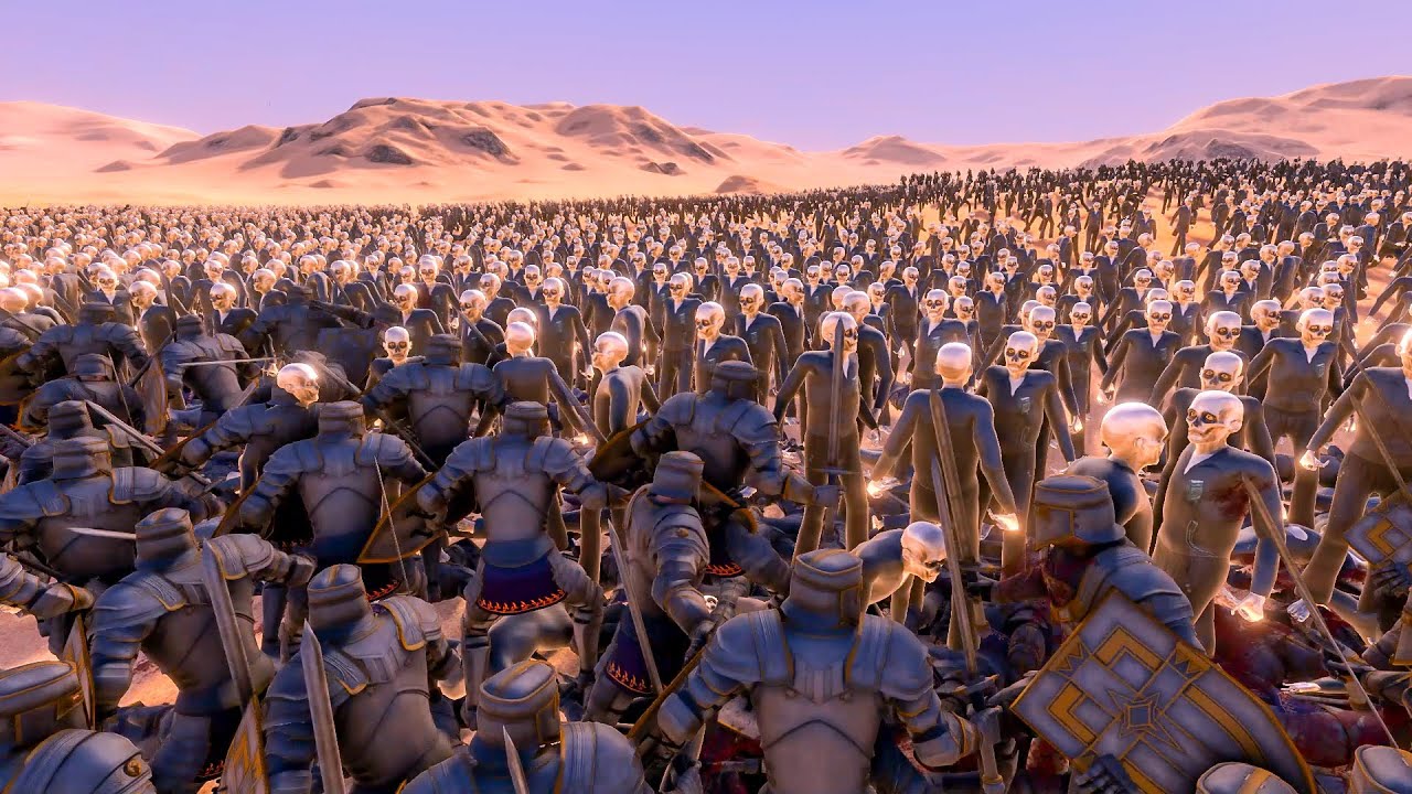 UEBS 2 | 23 000 Zombie Cops VS 23 000 Dark Paladins | Ultimate Battle Simulator 2 | UEBS 2