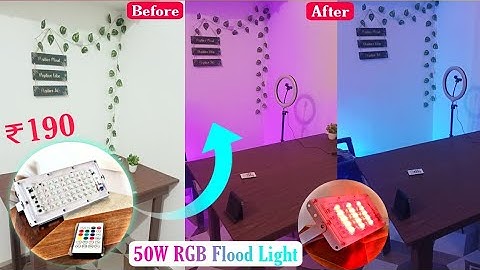 50W RGB LED Flood Light 🔥 | rgb light for YouTube Studio Video