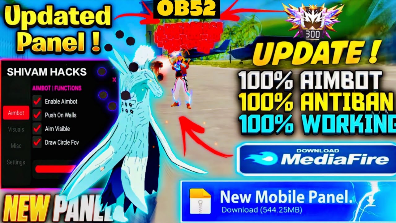 Antiban Free Fire Panel || Free Fire Mod Menu 100% Safe 💀 Free Fire Injector Safe  || 