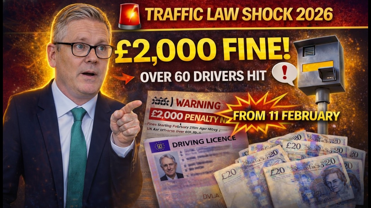 UK Traffic Law Changes 2026 £2,000 Fines for Over 60 Drivers from 11 February