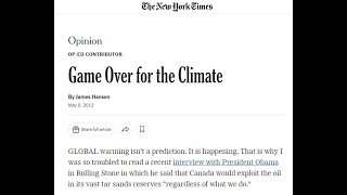 Game Over For The Climate