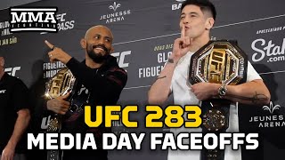 UFC 283 Media Day Faceoffs: Brandon Moreno Shushes Hecklers | MMA Fighting