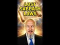 The Lost Sabbath Laws of the Peshitta
