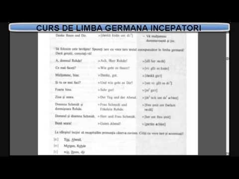 Curs De Limba Germana Incepatori Lectia 1 Platforma De Video