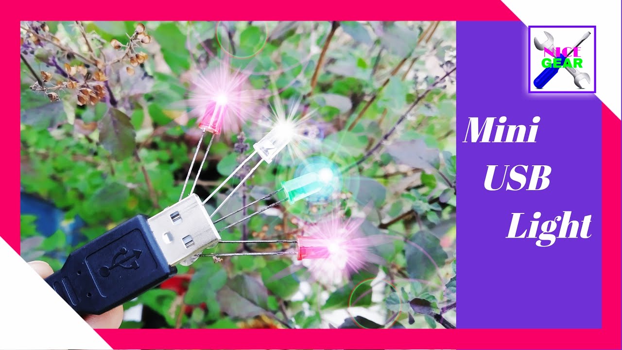 New gadget 😍 How to make USB LED light at home | Nice Gear 